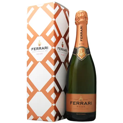 Ferrari Brut Rosé のボトル