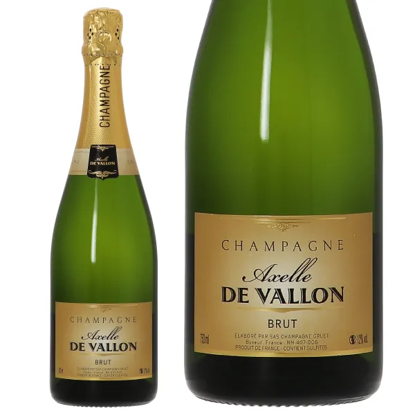 Gruet Axelle de Vallon Brut のボトル