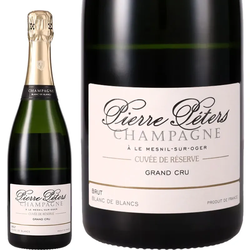 Pierre Péters Cuvée de Réserve Brut Blanc de Blancs Grand Cru のボトル